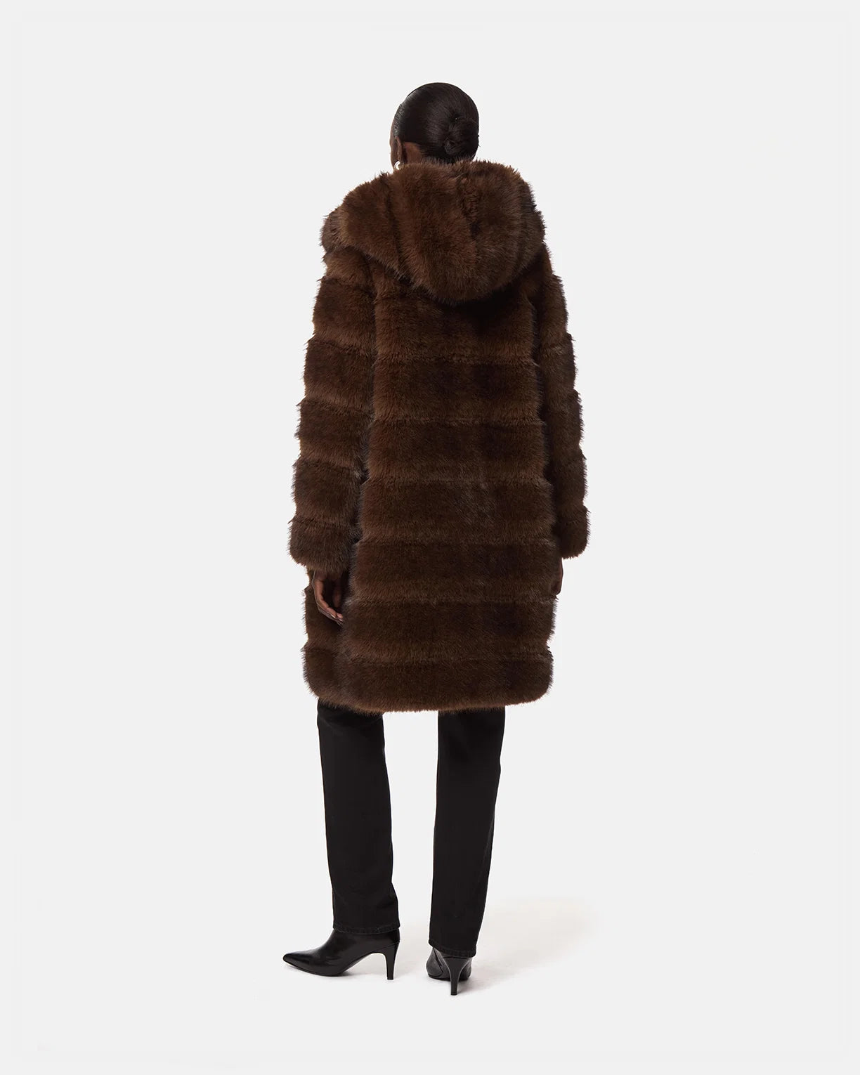 Manteau à capuche Apparis marron