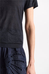 Dorothee Schumacher Shirt Natural Ease Navy