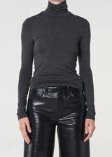 Agolde Turtleneck Pascale Charcoal