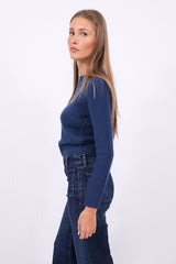 Be You Pullover Round Dark Blue