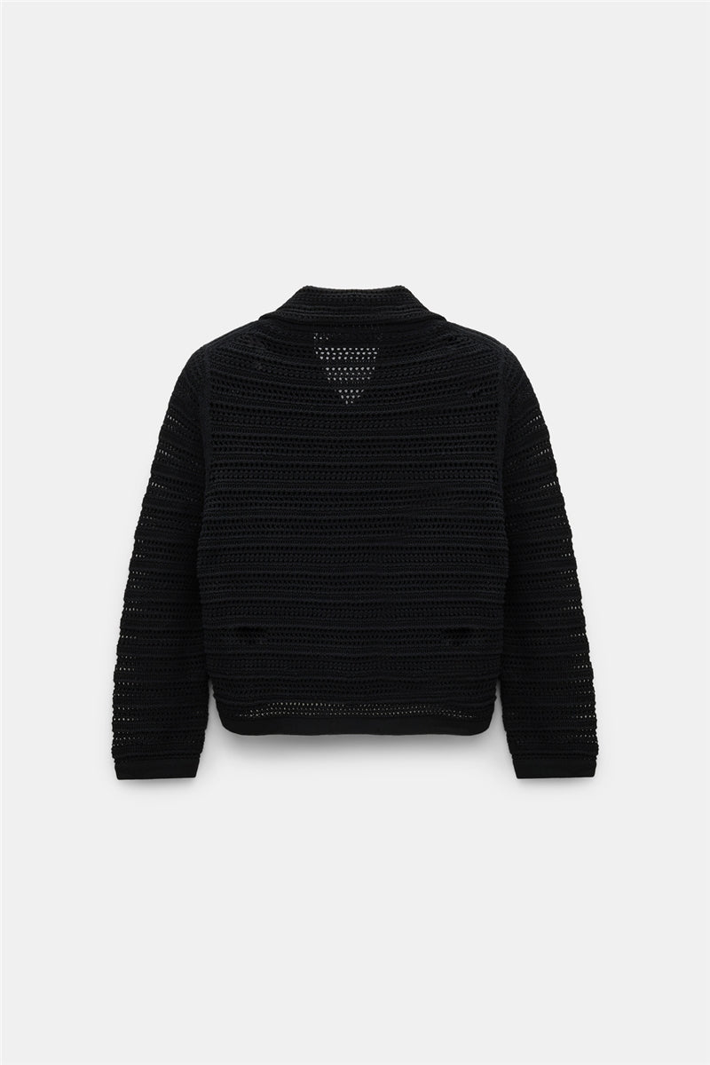 Dorothee Schumacher Jacket Pointelle Black