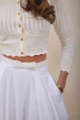 Elisabetta Franchi Rock mit Gürtel