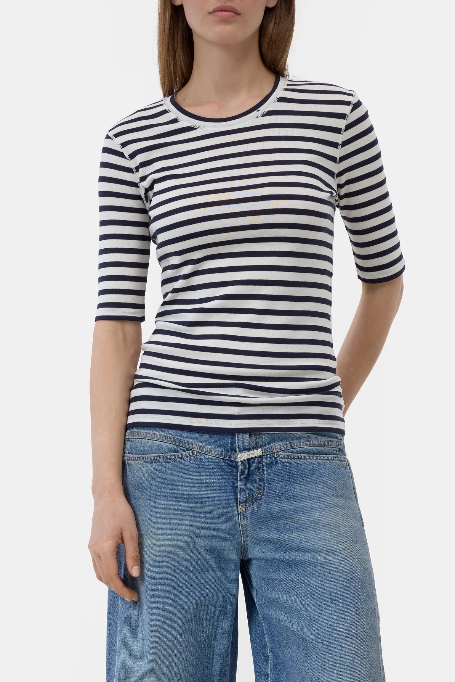 Closed T-Shirt Striped Knight