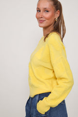 Herzens Sweater Flower Love Yolk