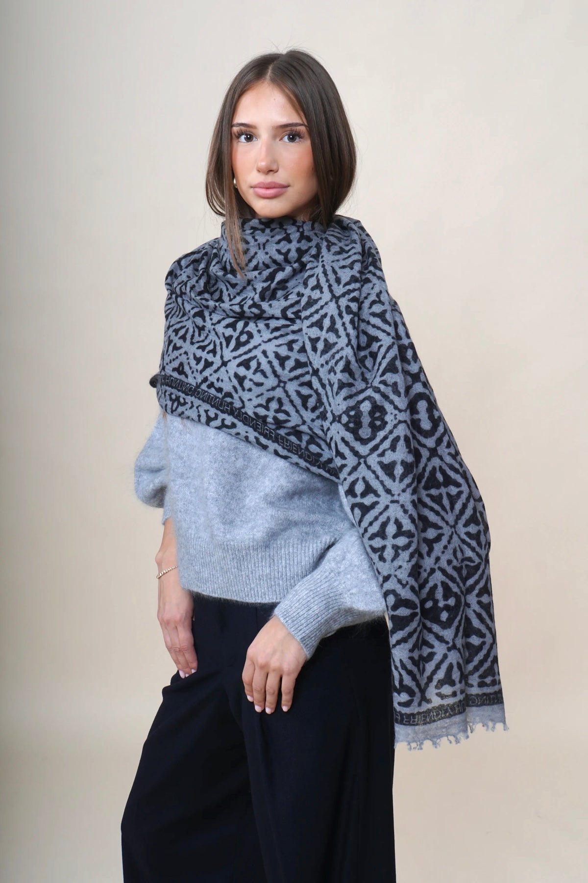 Friendly Hunting Scarf Stole Eyes Of Marrakesh Derby