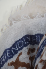 Friendly Hunting Cloth Felted Stole Eyes of Marrakesh Syrup