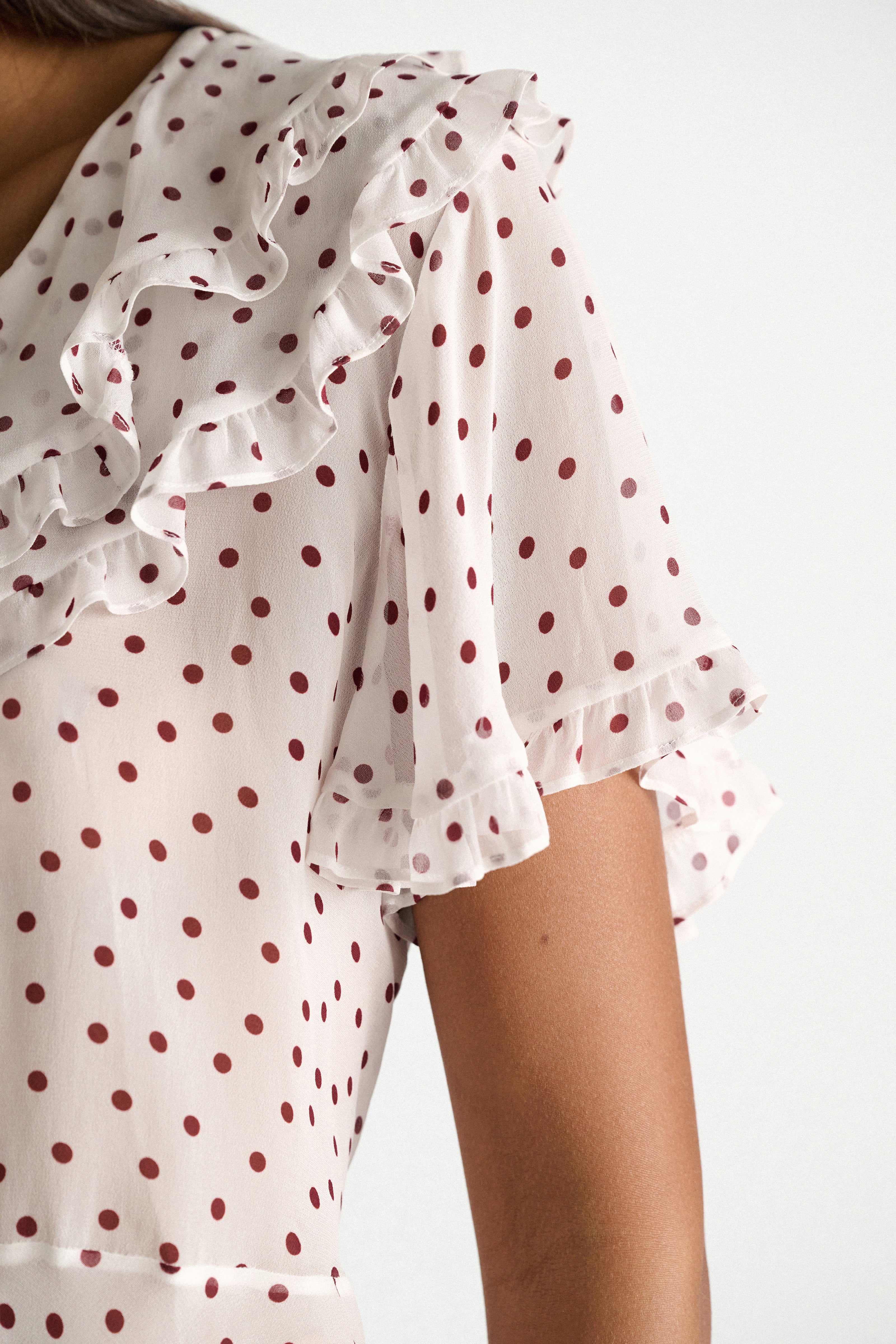 Dorothee Schumacher Bluse Dancing Dots Bordeaux