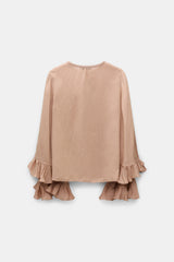 Dorothee Schumacher Blouse Soft Stripes Tan