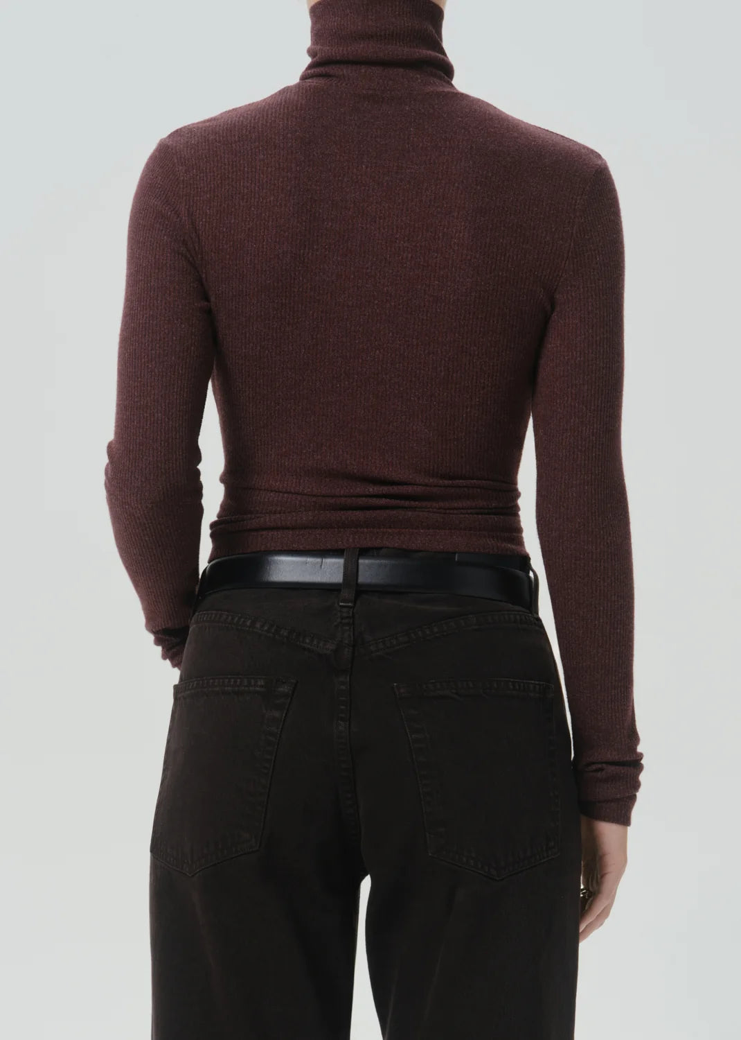 Citizens of Humanity Turtleneck Caradene Heather Mahogany