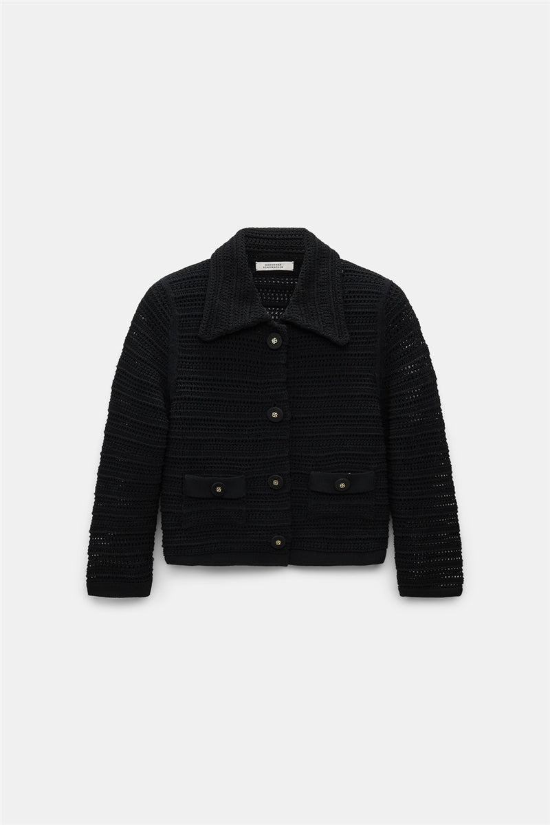 Dorothee Schumacher Jacket Pointelle Black