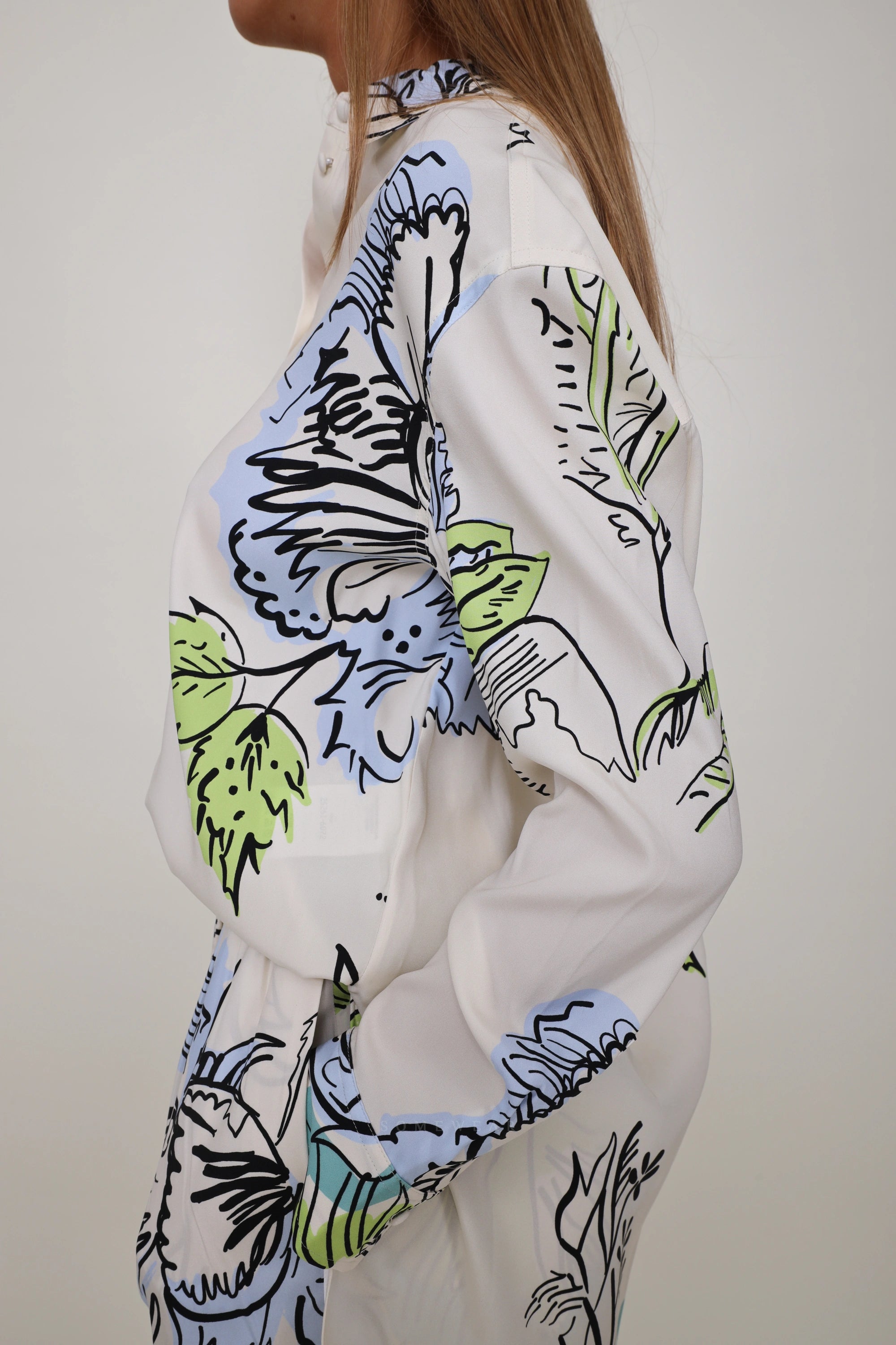 Heart Blouse SAP Green Multi