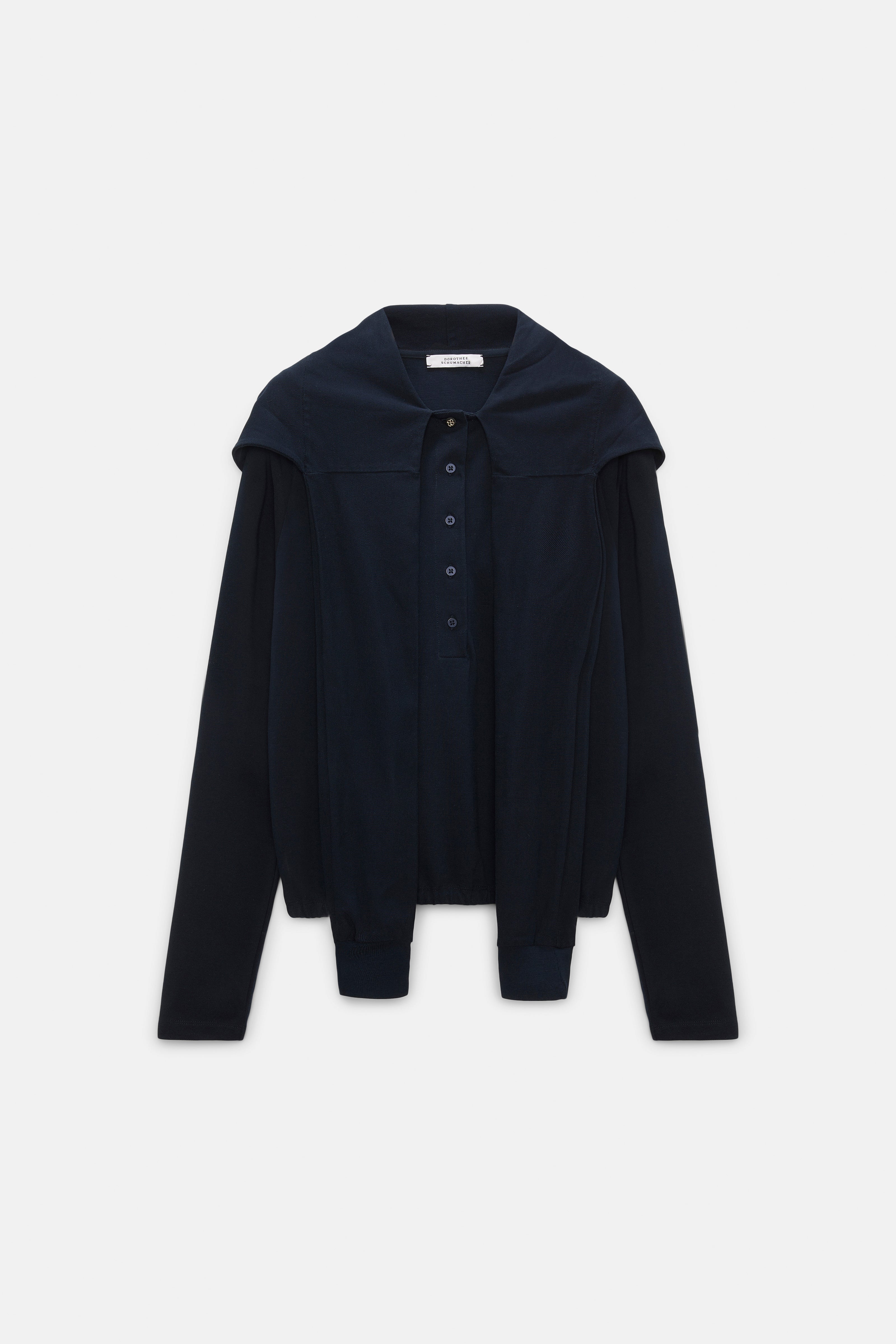 Dorothee Schumacher Shirt Sporty Romance Navy
