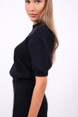 Herzensangelegenheit Pullover Short Black