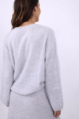 Herzensangelegenheit Pullover Blend Aluminium