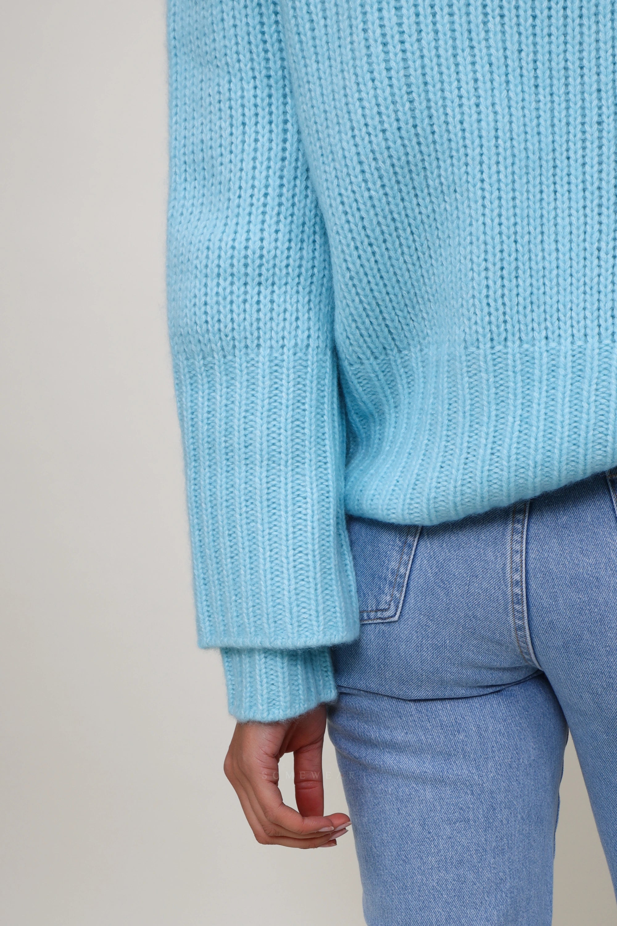 Heart Cardigan Celeste Aqua