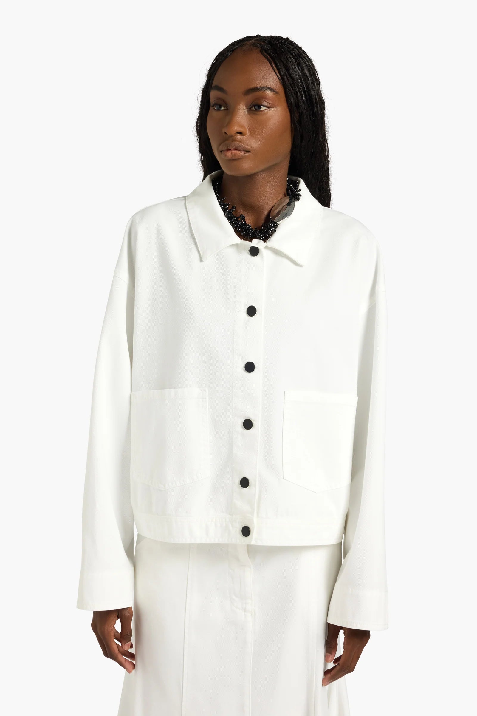 Liviana Conti Jacket Denim White