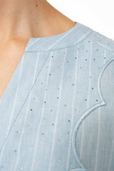 IVI Collection Bluse Cowgirl Sequins