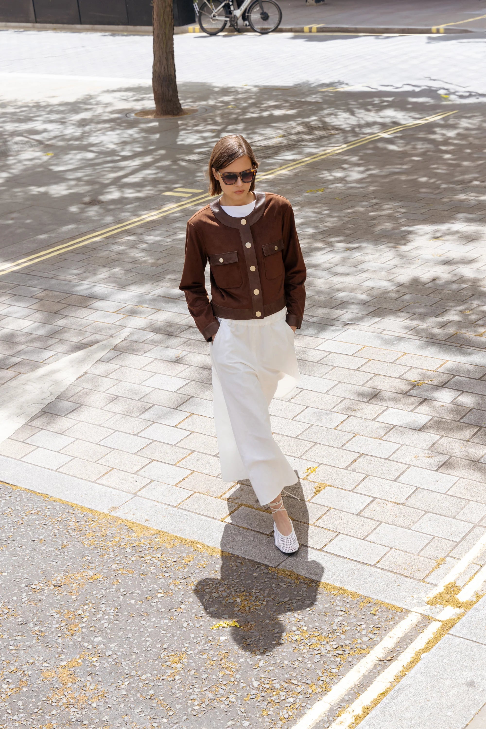 Urban Code Jacke Collarless Raisin