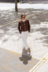 Urban Code Jacke Collarless Raisin