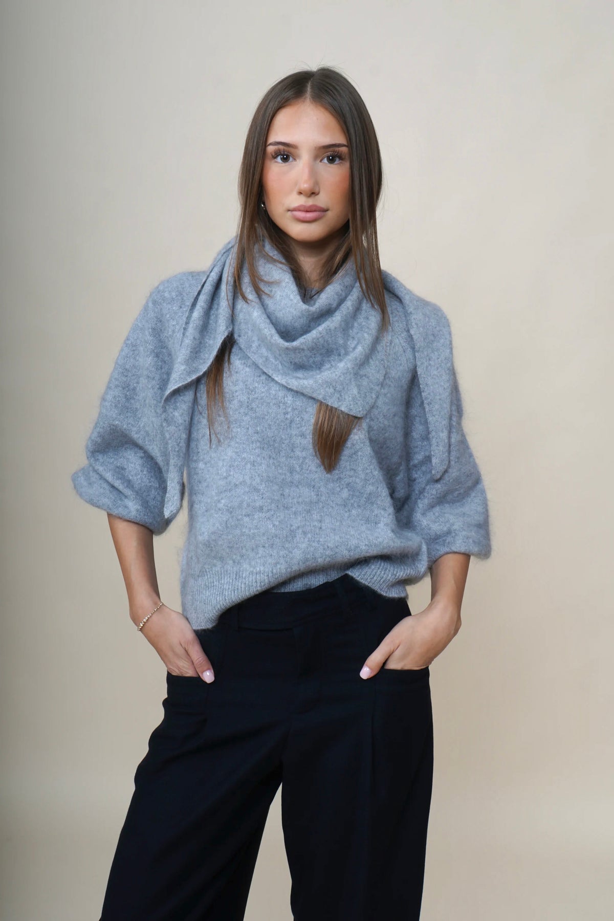 Herzens Pullover Lina Castle Grey