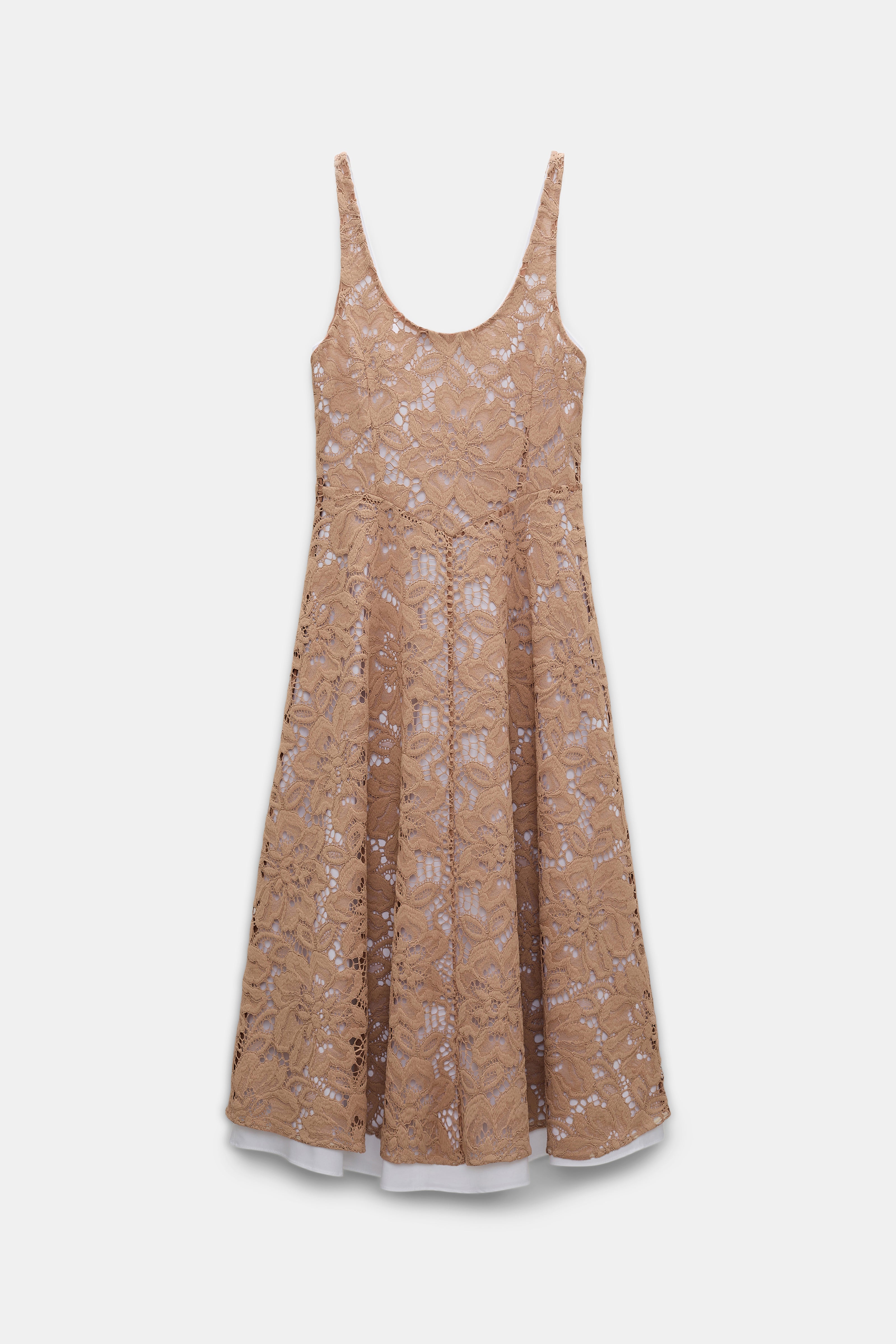 Dorothee Schumacher Kleid Lacy Dreams Tan