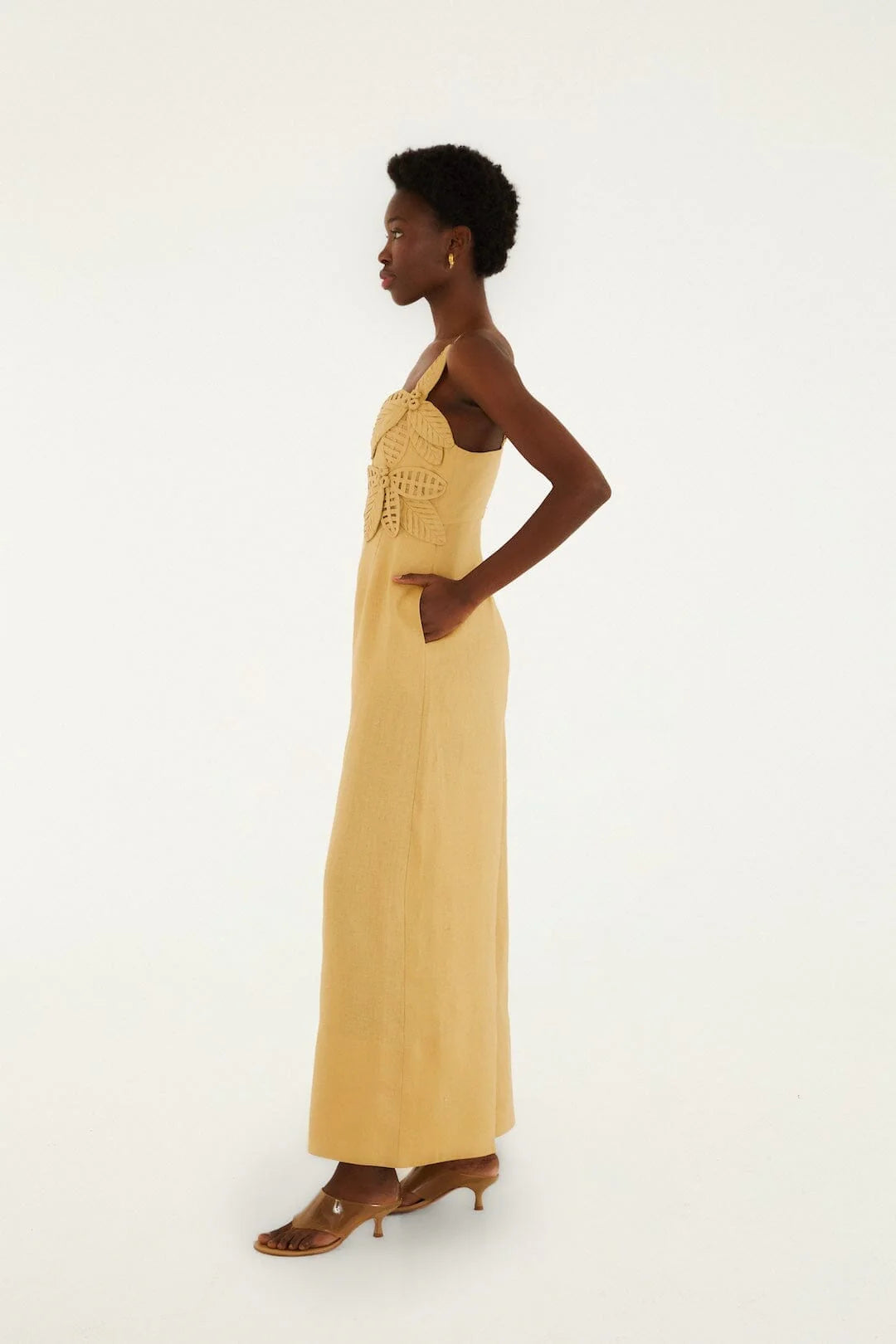 Farm Rio Jumpsuit Sand Flowers
