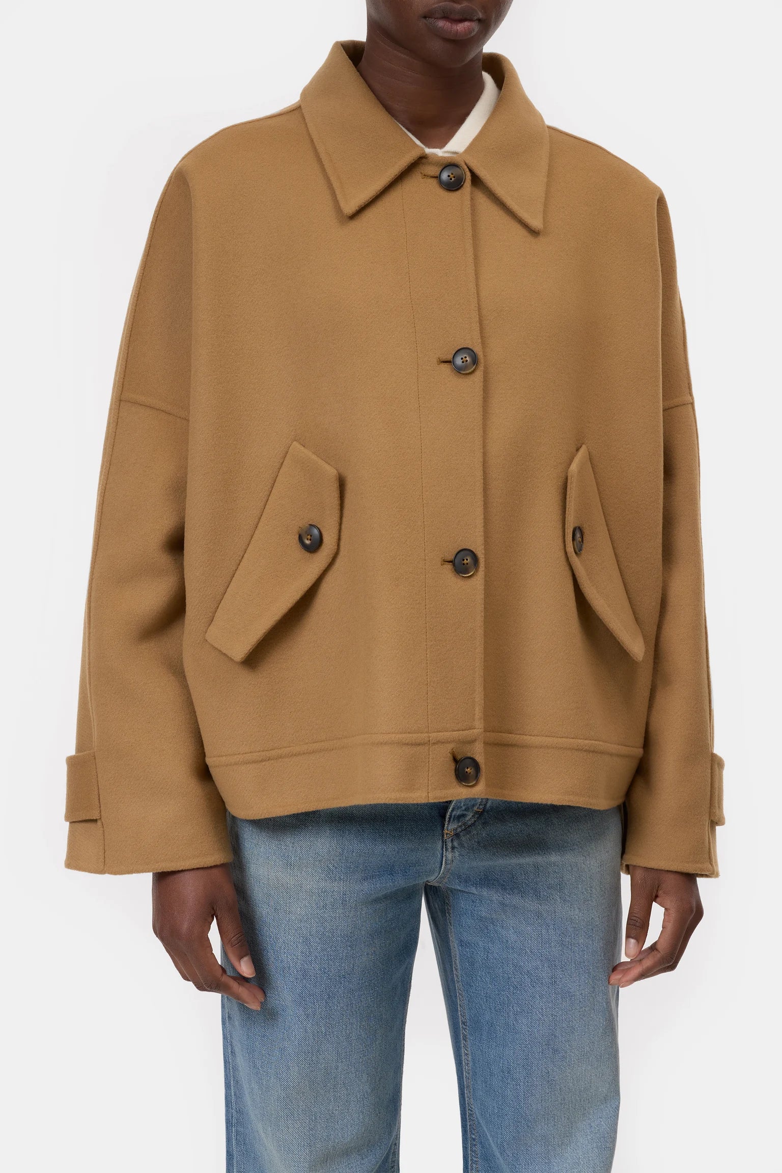 Closed jacket Doubleface Chestnut