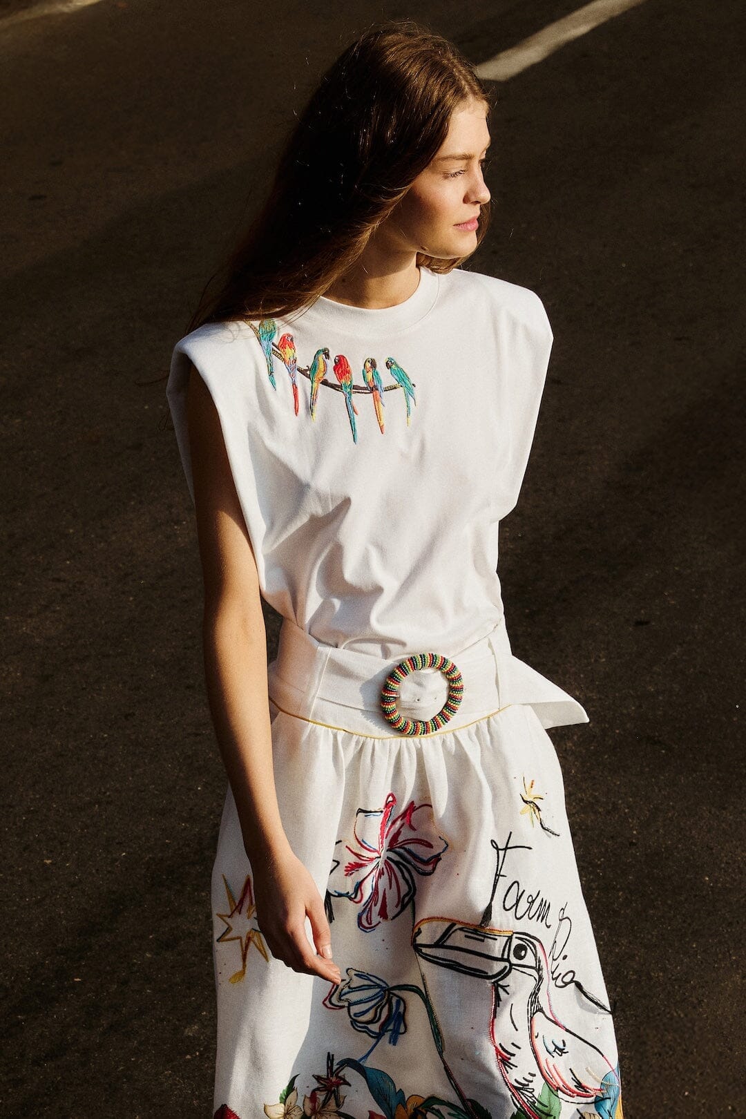 Farm Rio Shirt Birds on a Branch