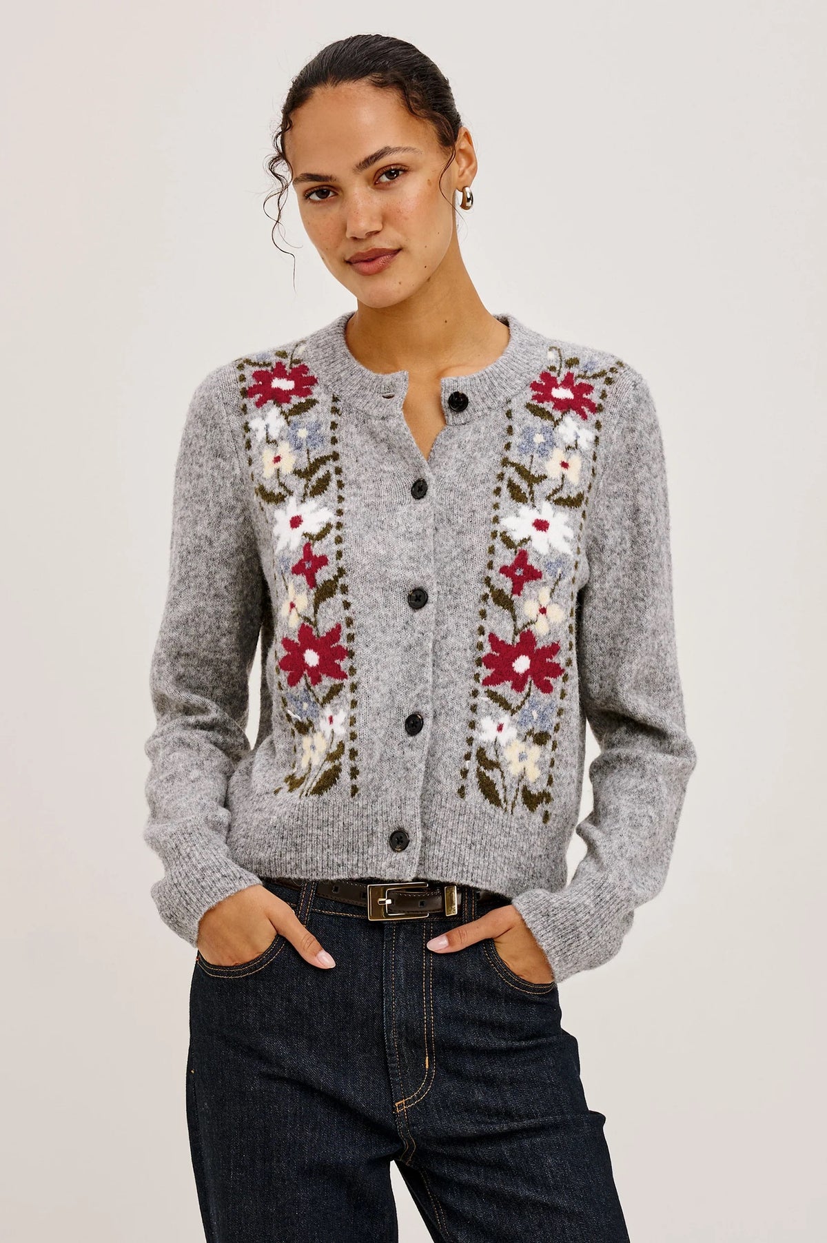 Rails Cardigan Millie Grey Flora
