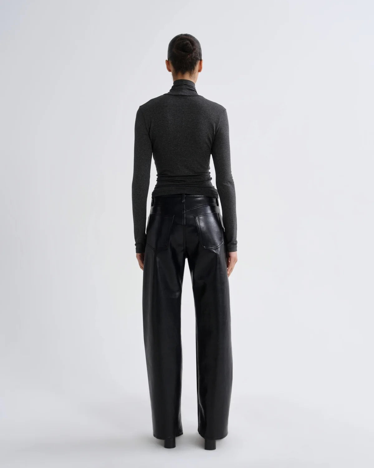 Agolde Pascale Top Charcoal