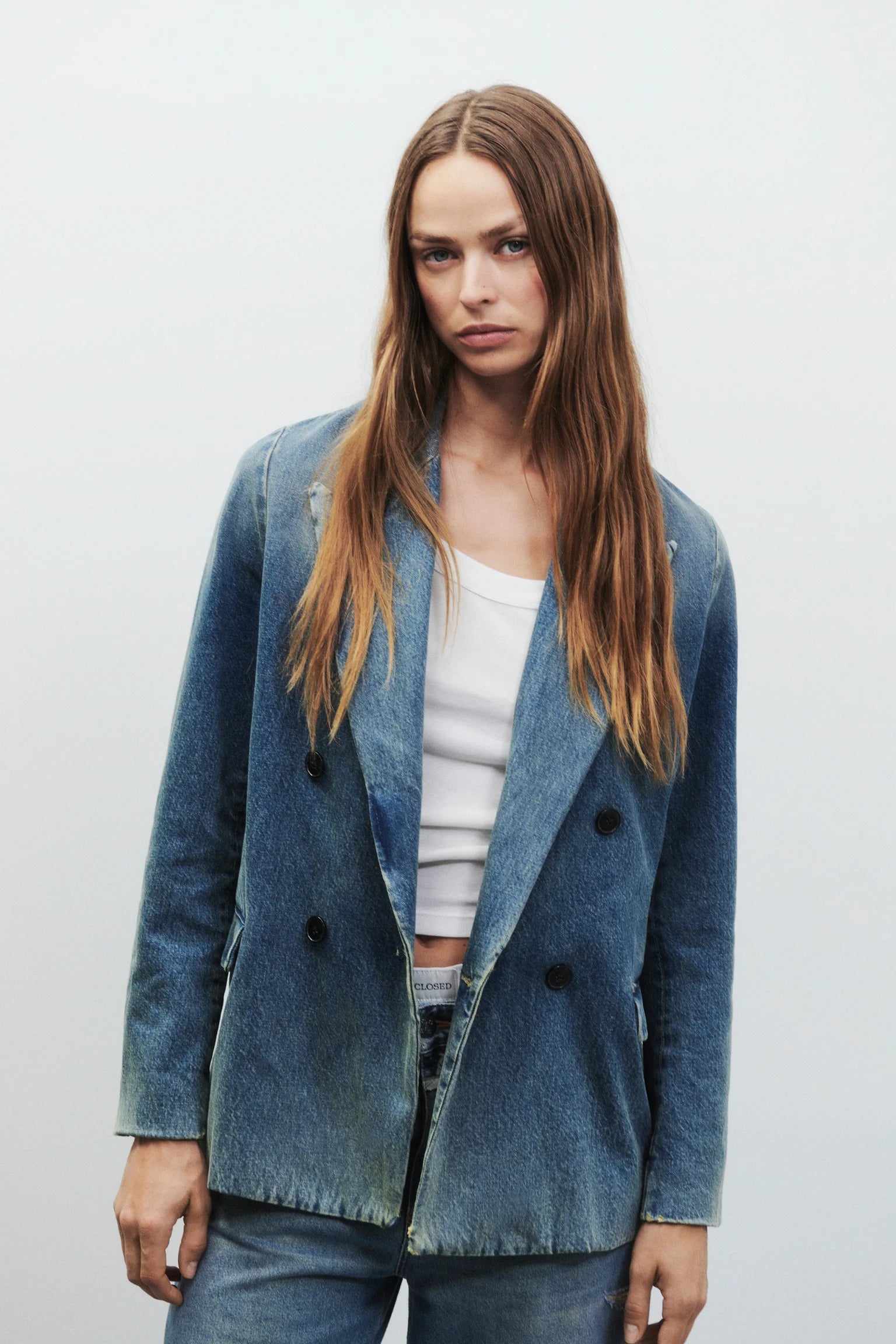 Denim blazer