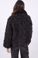 Urban Code Jacke Teddy Curly Dark Brown