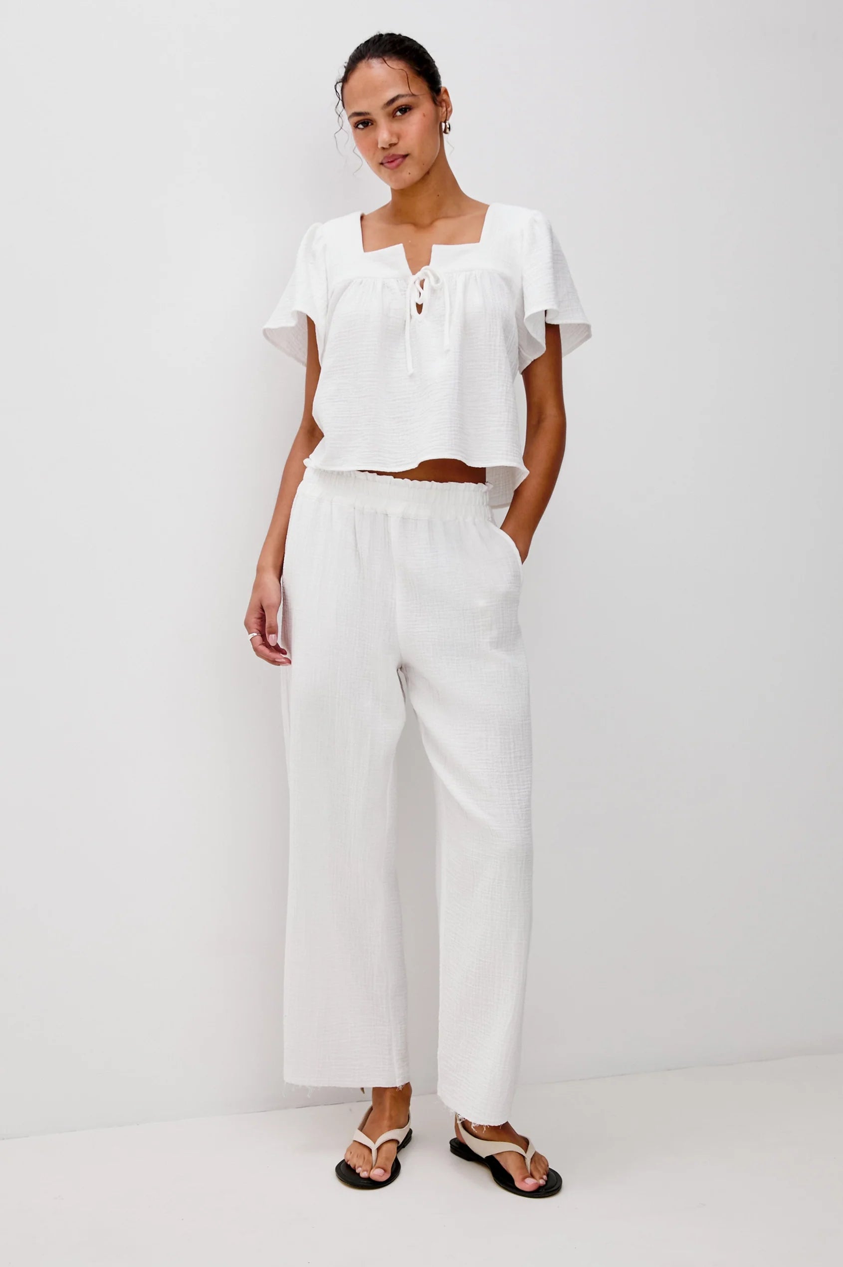 Rails Trousers Leon Crop White