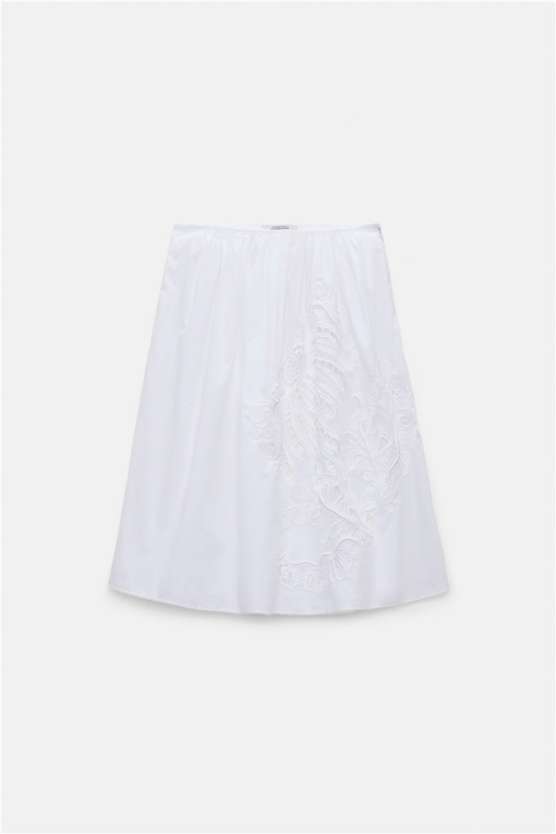 Dorothee Schumacher Skirt Embroidered Beauty White