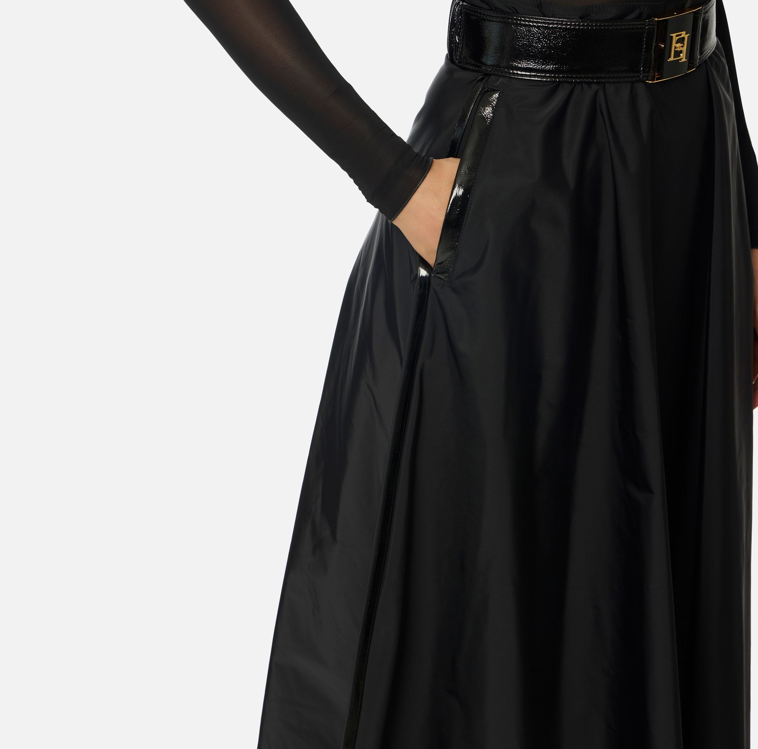 Elisabetta Franchi Rock mit Gürtel