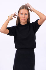 Herzensangelegenheit Pullover Short Black