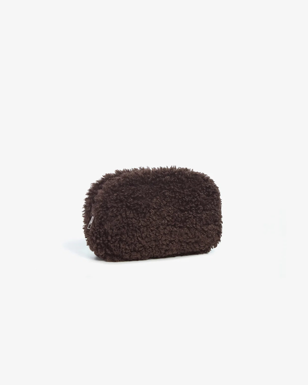 Apparis Pochette Bouclé Marron