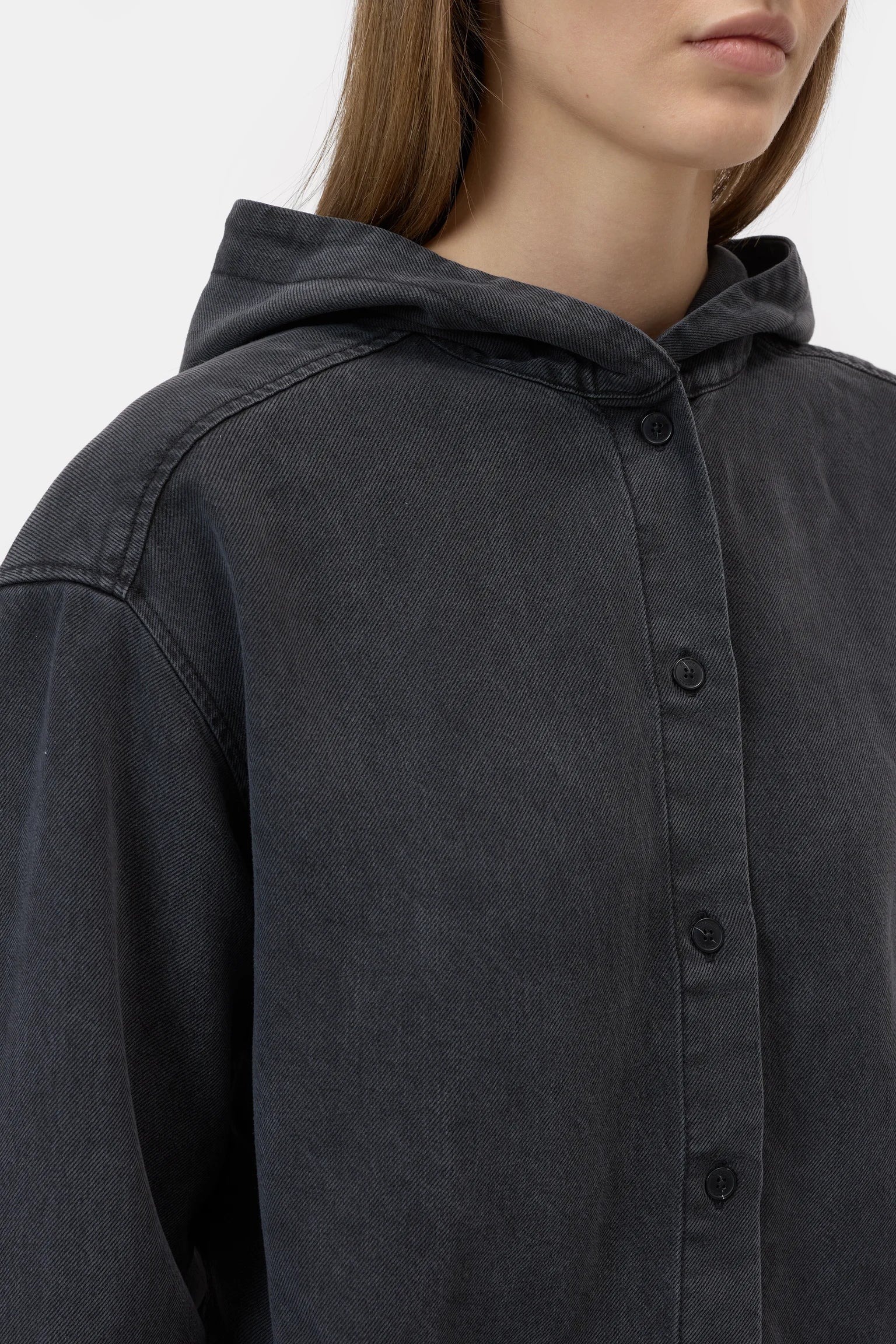Closed Hemd Lyocell Black