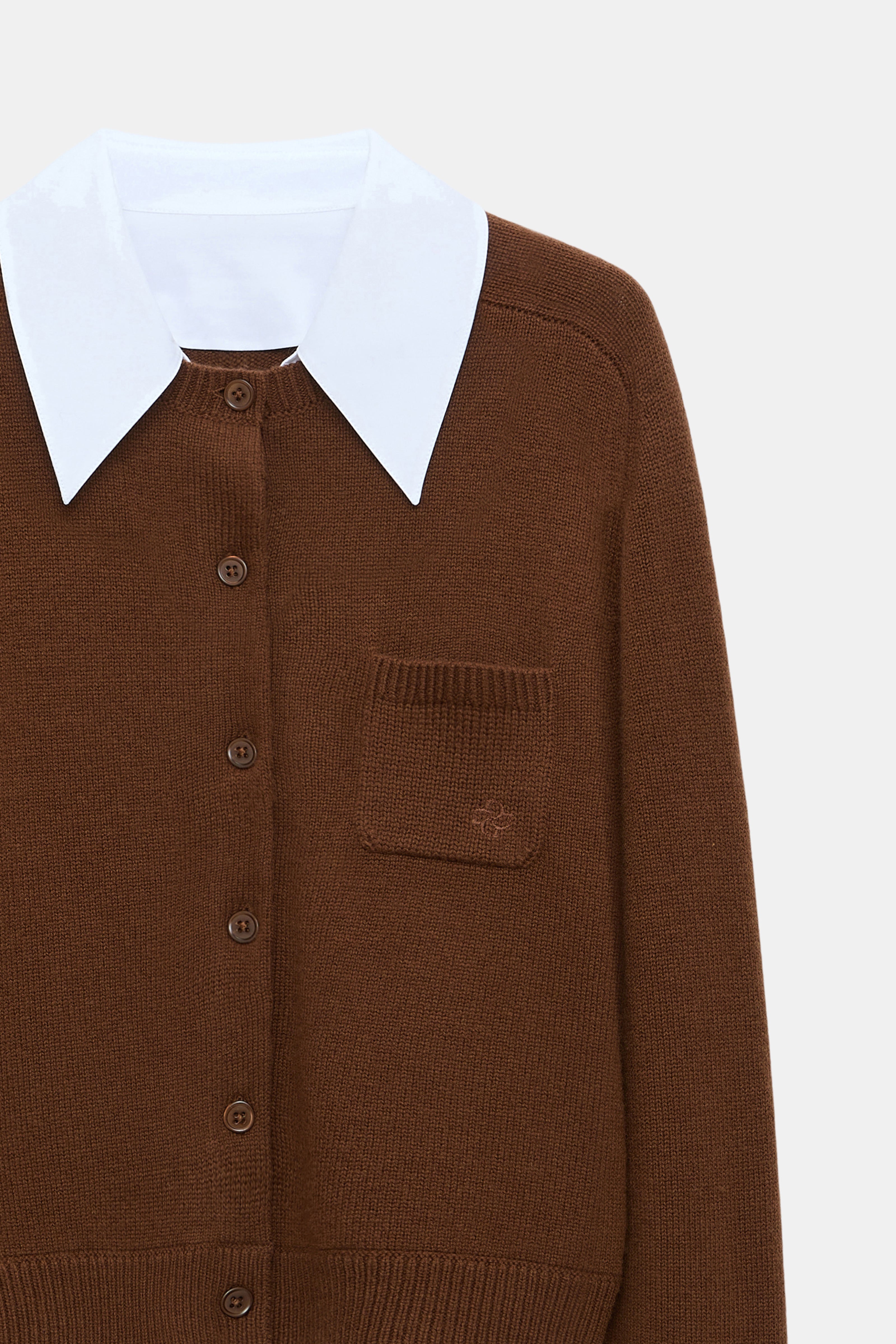 Dorothee Schumacher Cardigan Elegant Statement Coffee