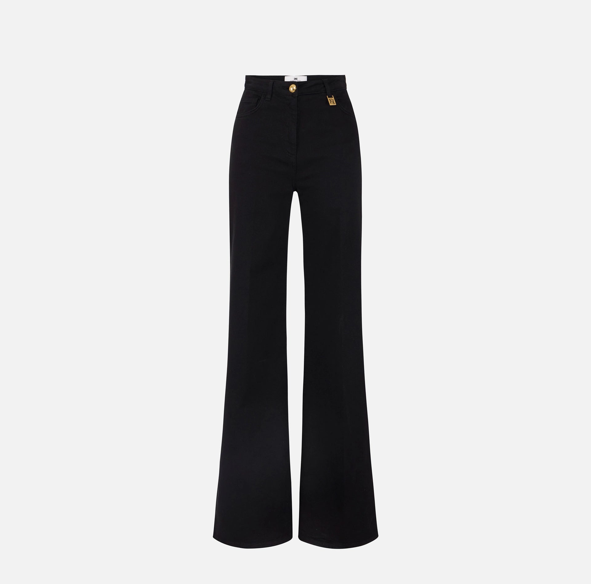 Elisabetta Franchi Jeans Palazzo Emblem