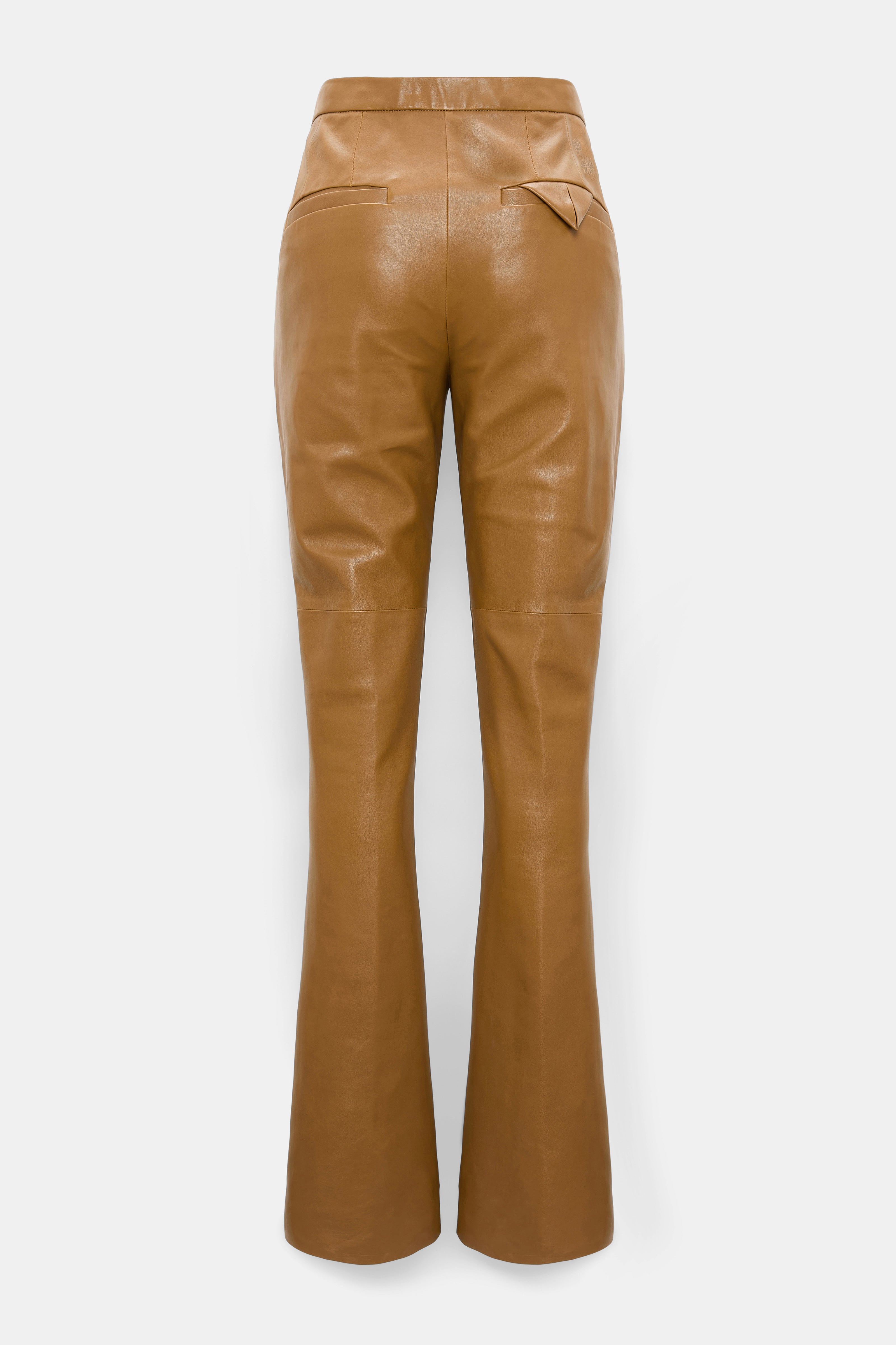 Dorothee Schumacher Lederhose Sleek Statement Saffron