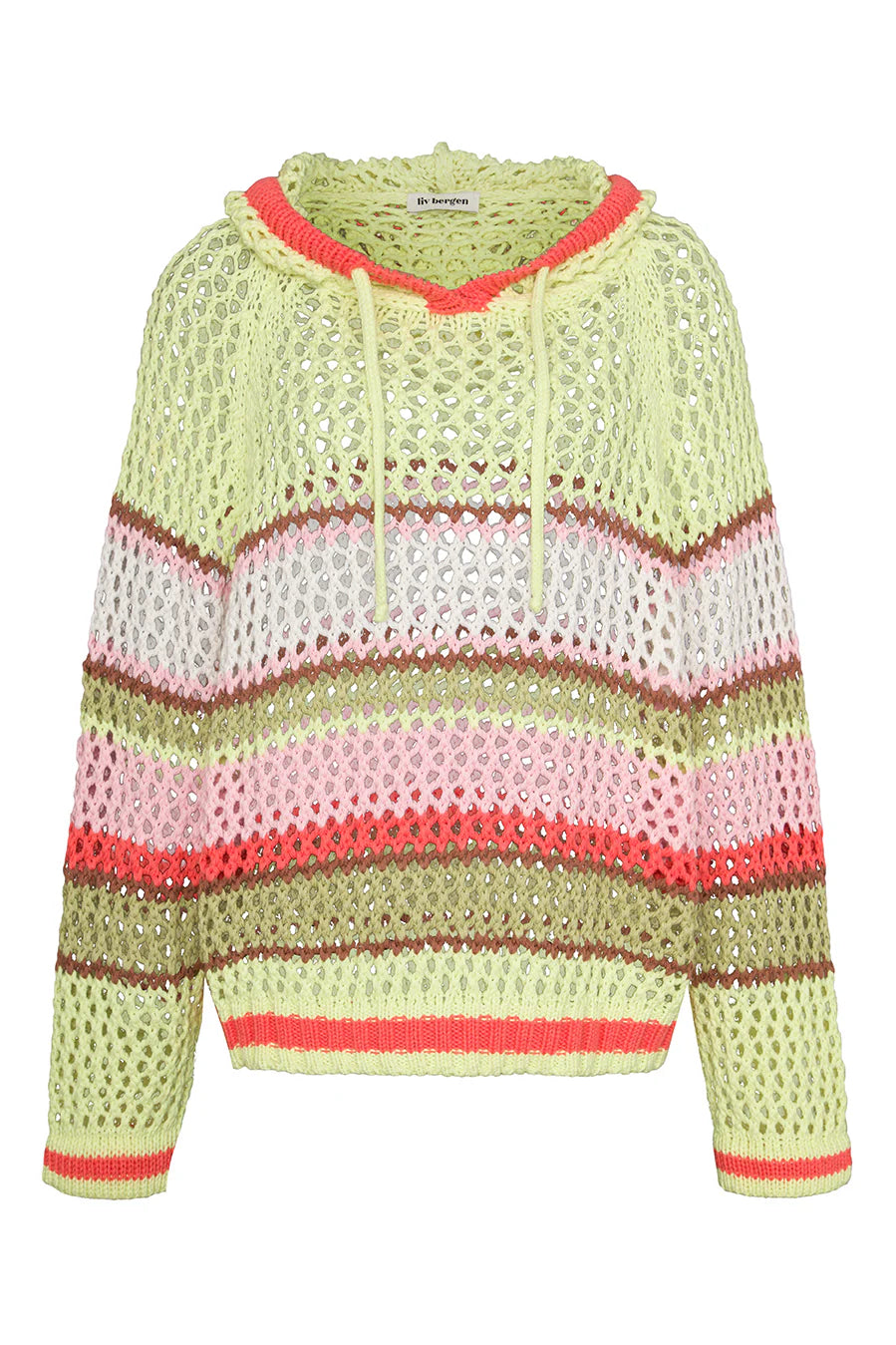 Liv Bergen Hoodie Crochet Limette