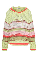 Liv Bergen Hoodie Crochet Limette