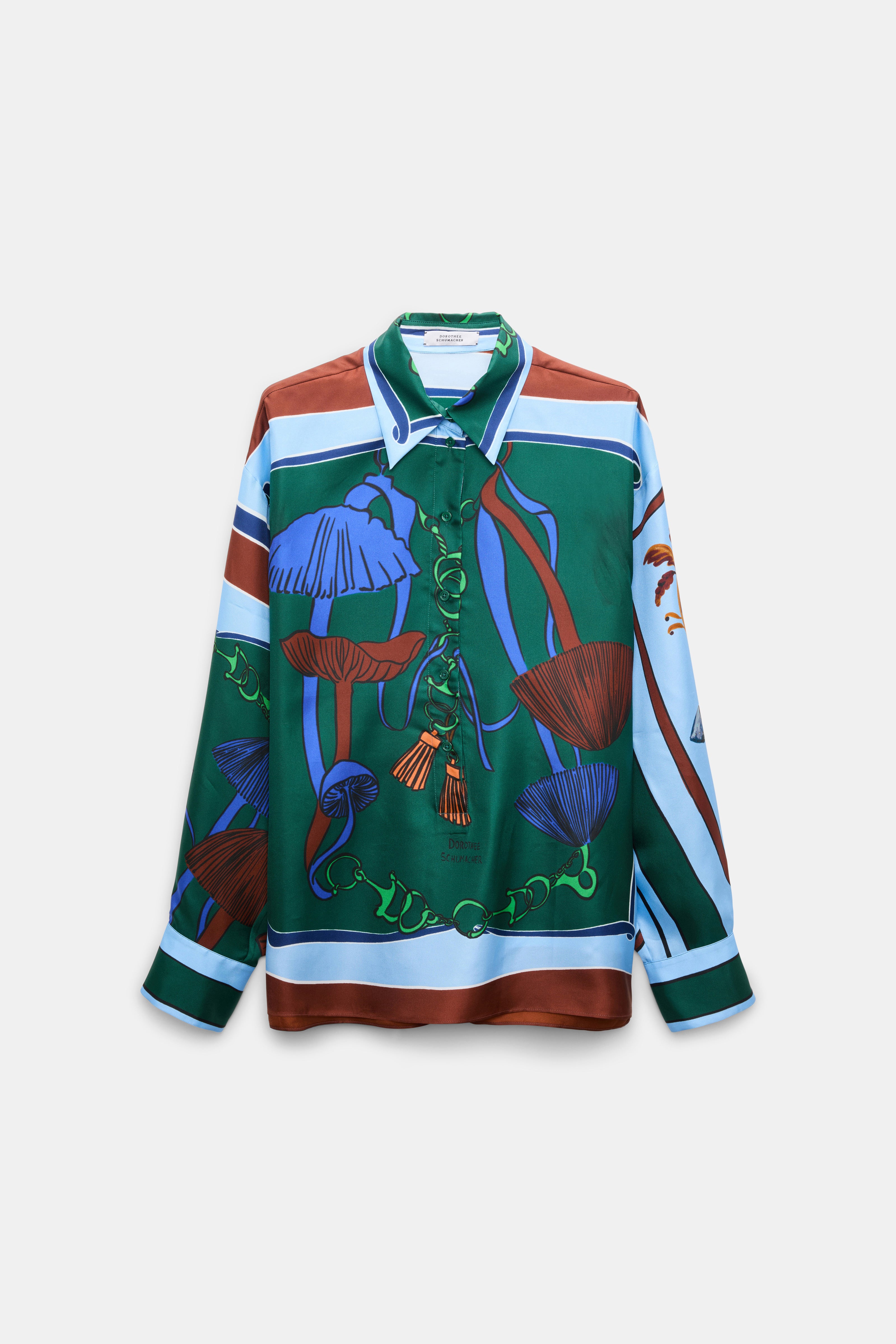 Dorothee Schumacher Bluse Cosmic Funghi Sea