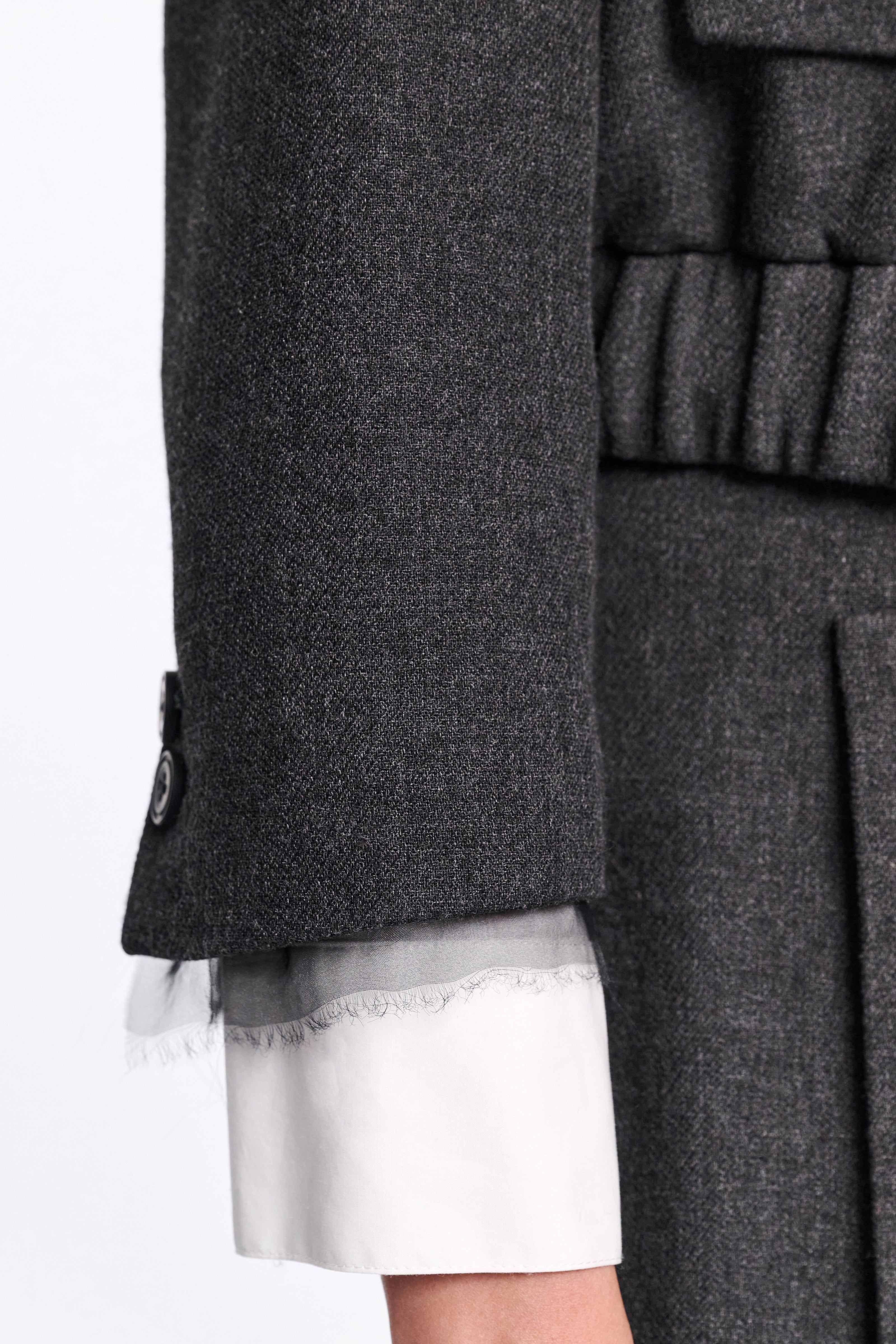 Dorothee Schumacher Jacke Layered Coolness Charcoal