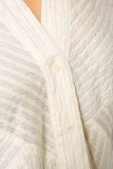 IVI Collection Bluse Stripes Ivory