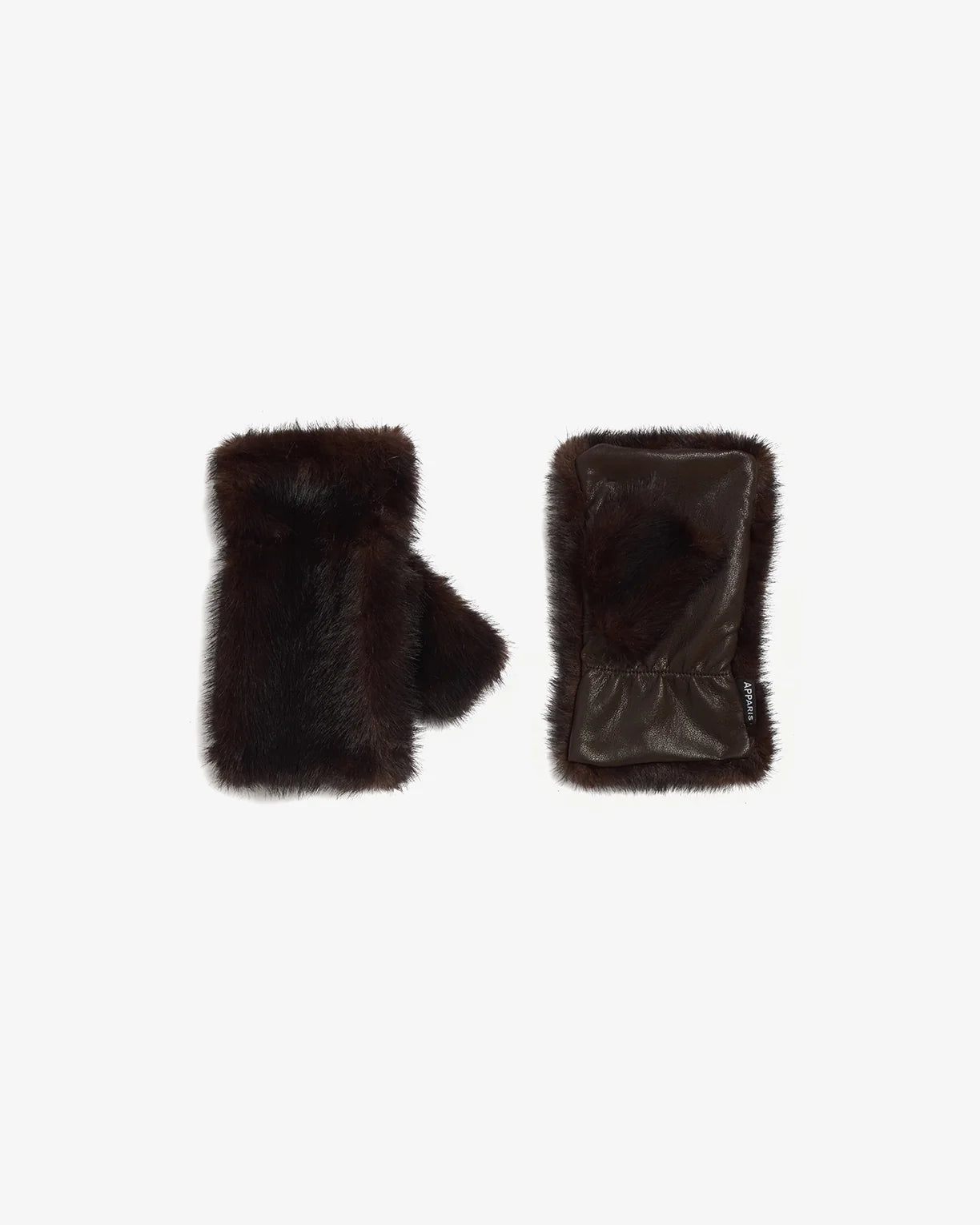 Gants mitaines noirs Apparis