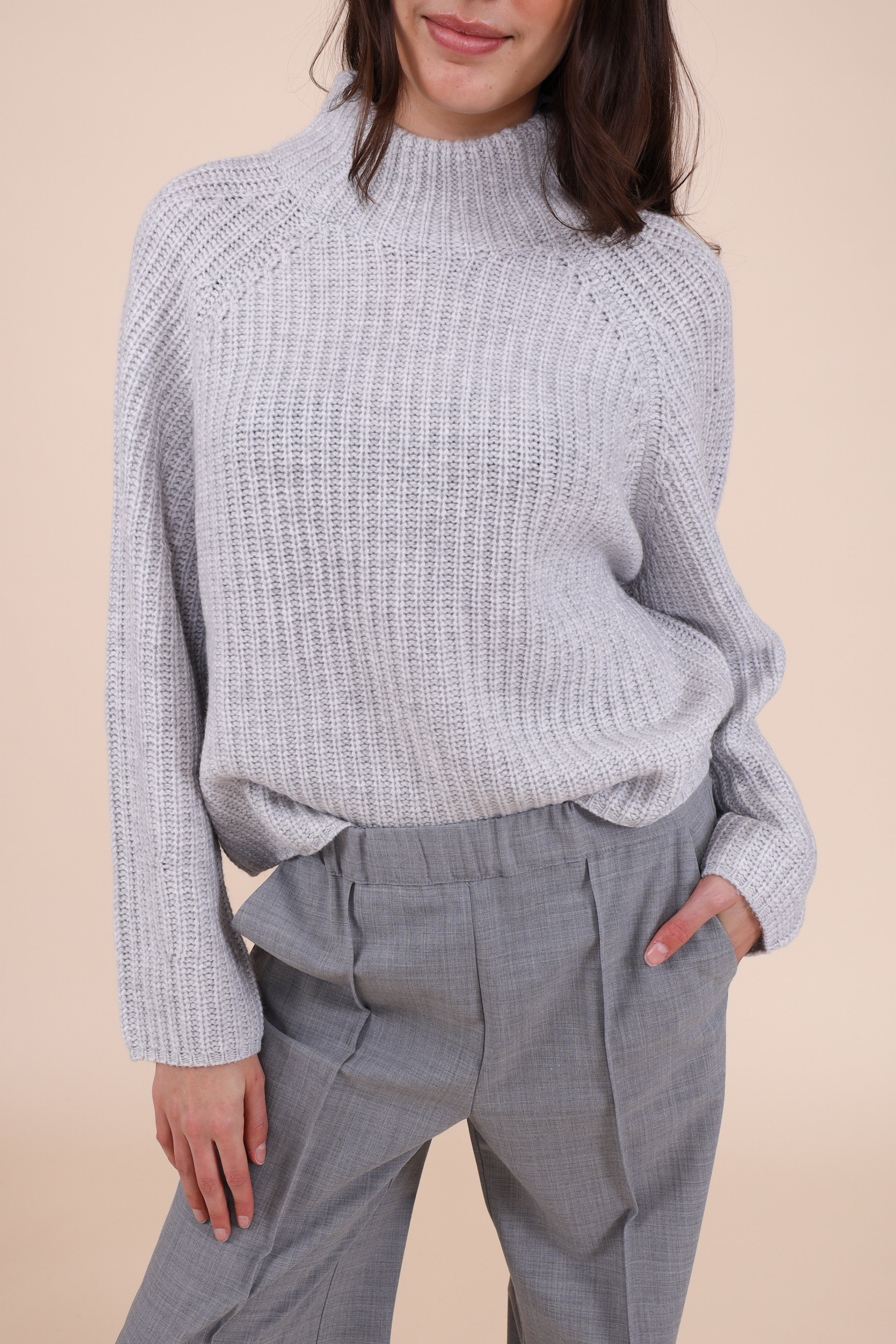 Herzens Pullover Turtle Aluminium