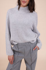 Herzensangelegenheit Pullover Turtle Aluminium