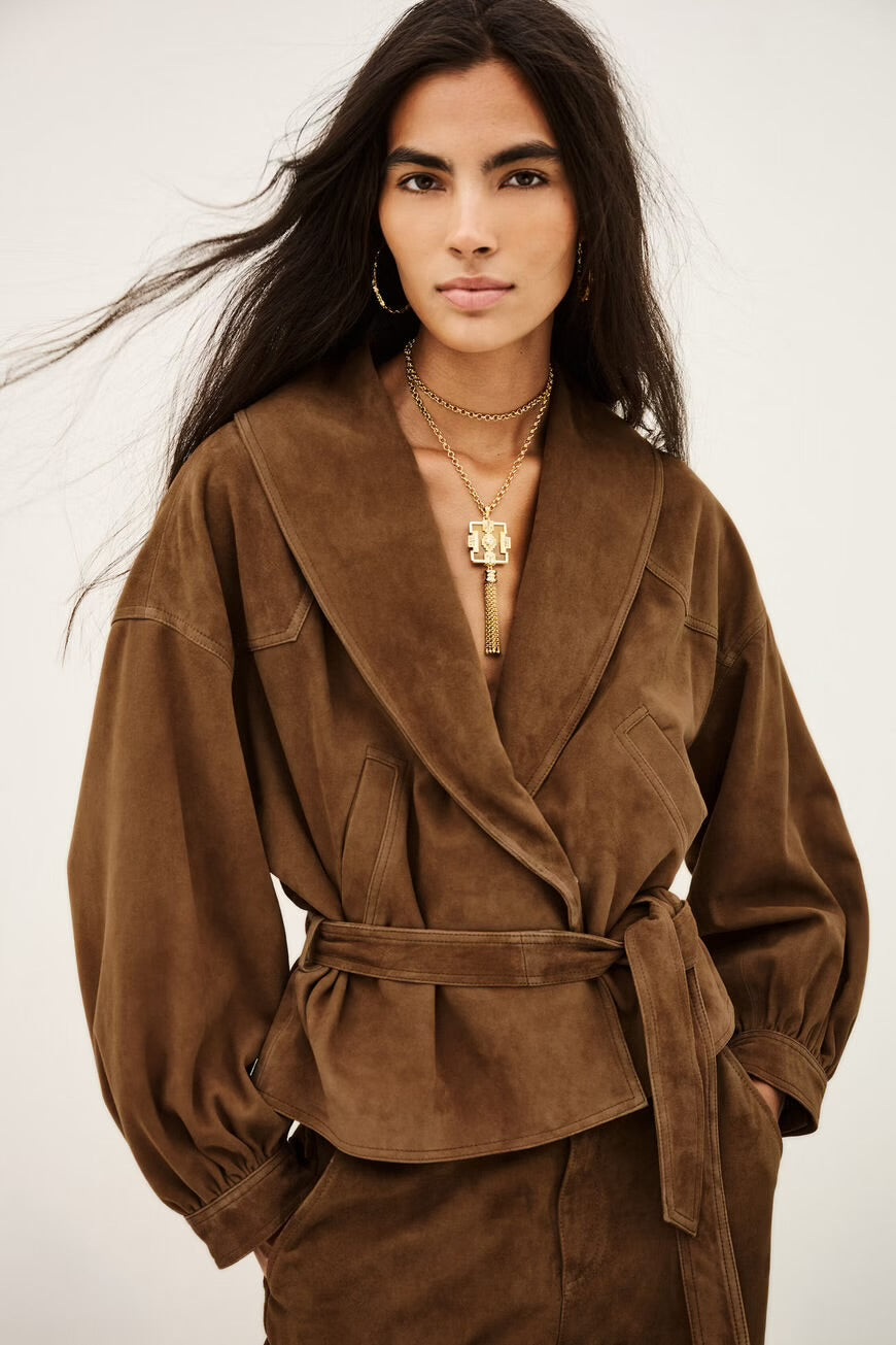 Ba&sh Wildlederjacke Manon